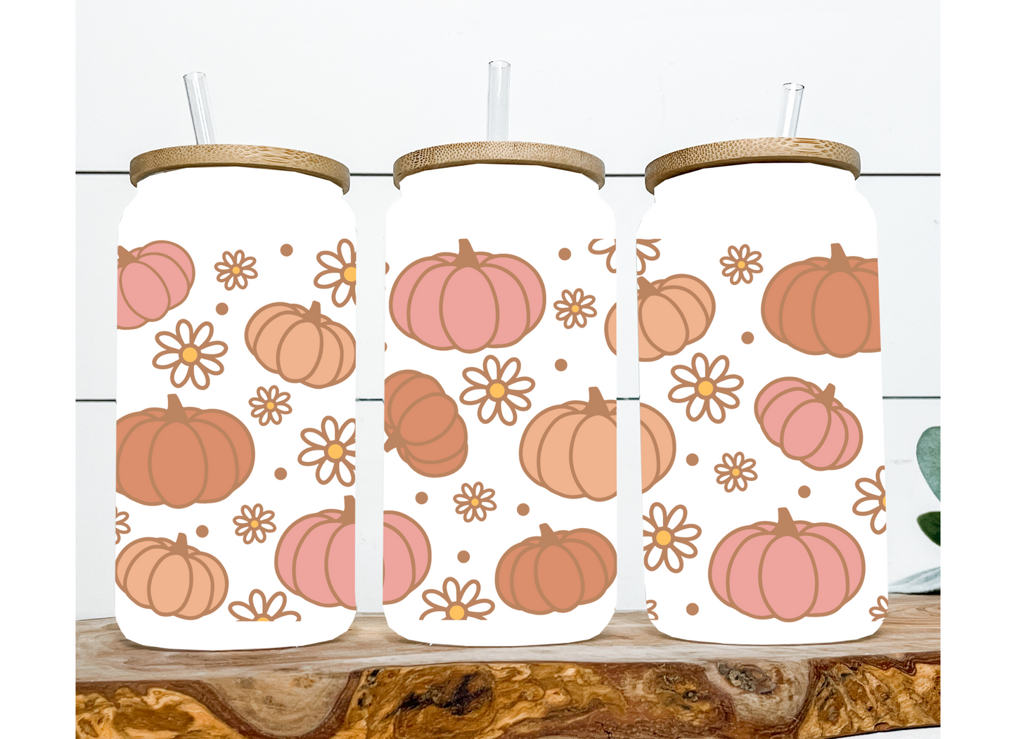 Pumpkin Daisy Libbey Glass