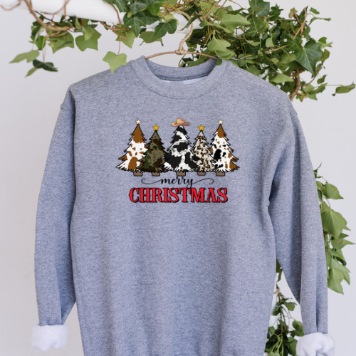 Merry Christmas Western Sweater