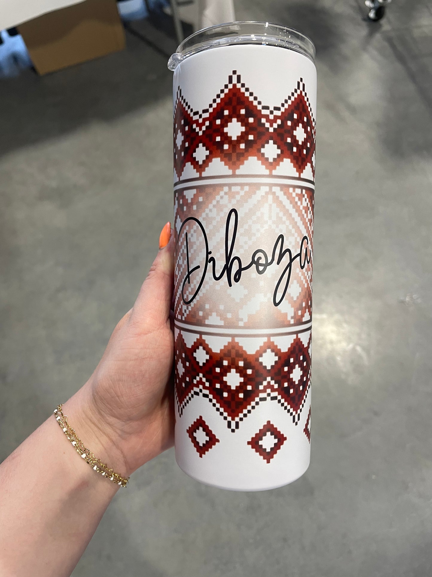 Diboza Ukrainian Pattern 20oz Tumbler