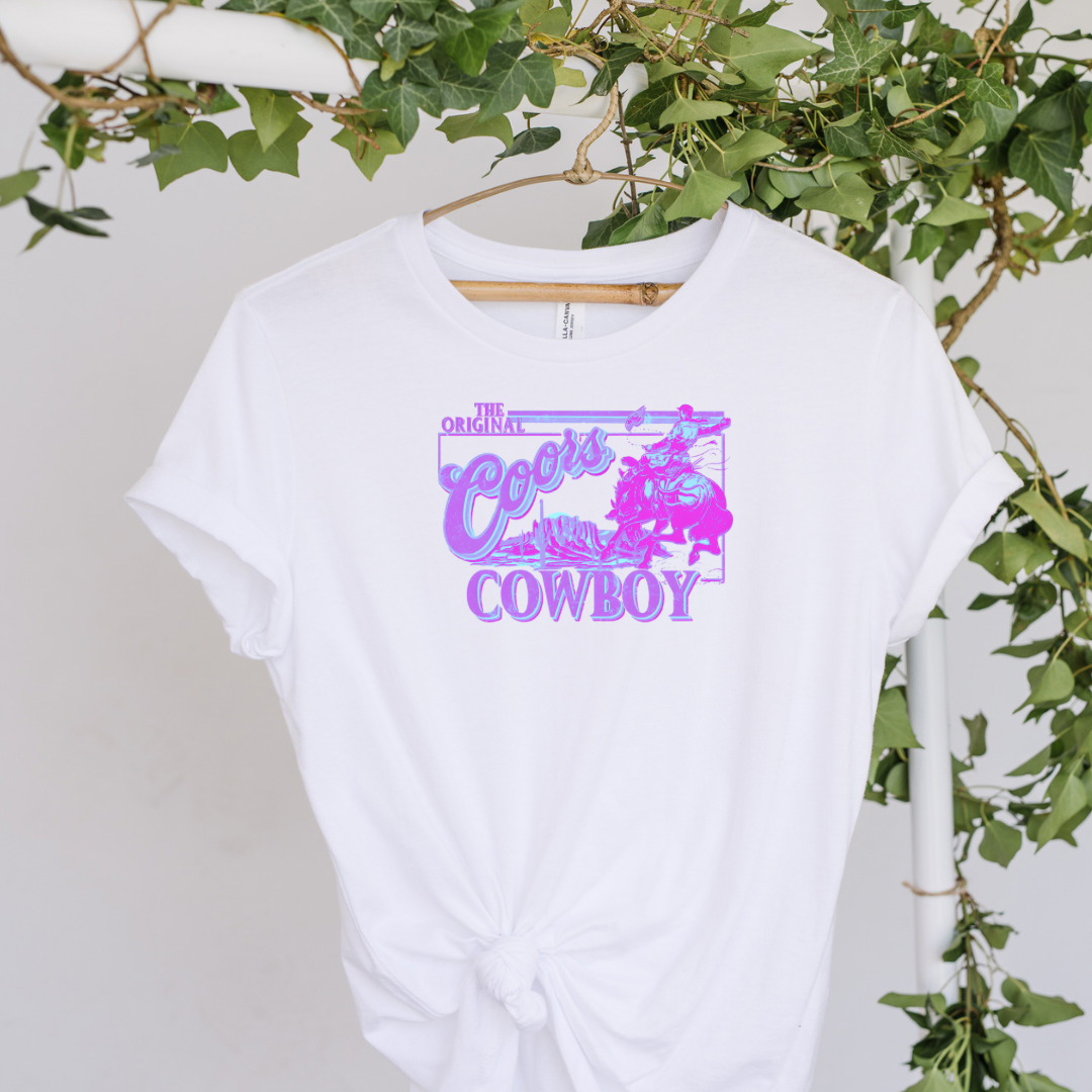 Purple Coors Cowboy TShirt