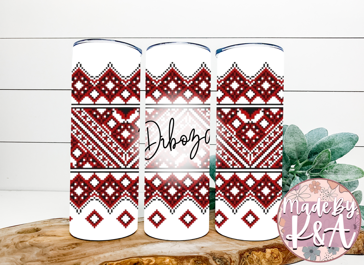 Diboza Ukrainian Pattern 20oz Tumbler