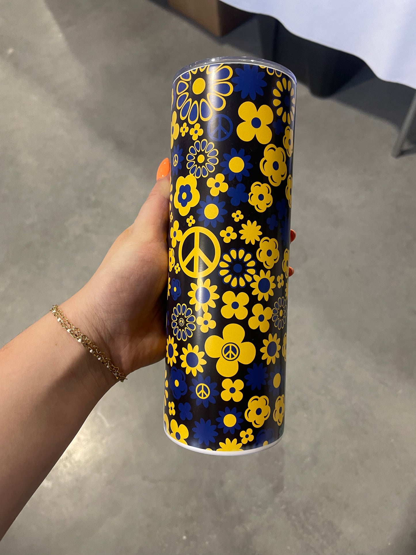 Floral Peace Ukrainian 20oz Tumbler
