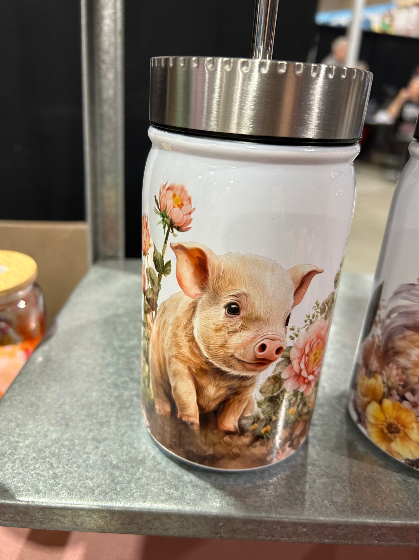 Piglet 17oz Mason Tumbler