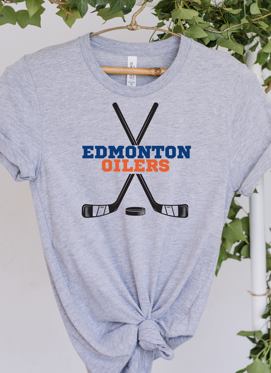 Oilers Hockey Stick Tshirt