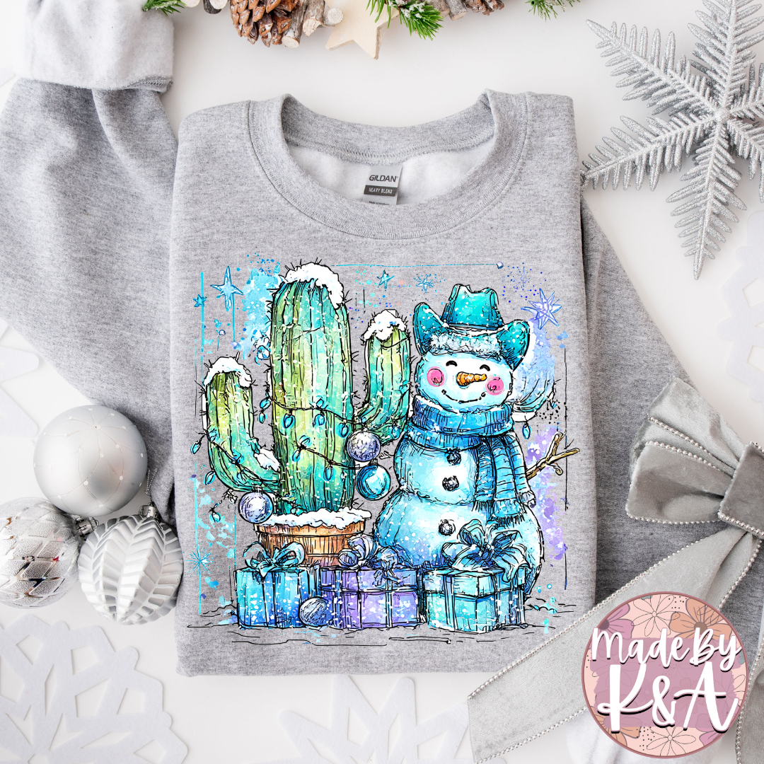 Howdy Snowman Christmas Sweater