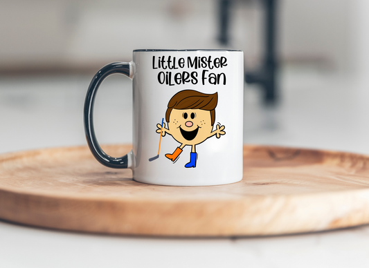 Little Mister Oilers Fan 15oz Ceramic Mug