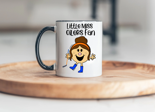 Little Miss Oilers Fan 15oz Ceramic Mug