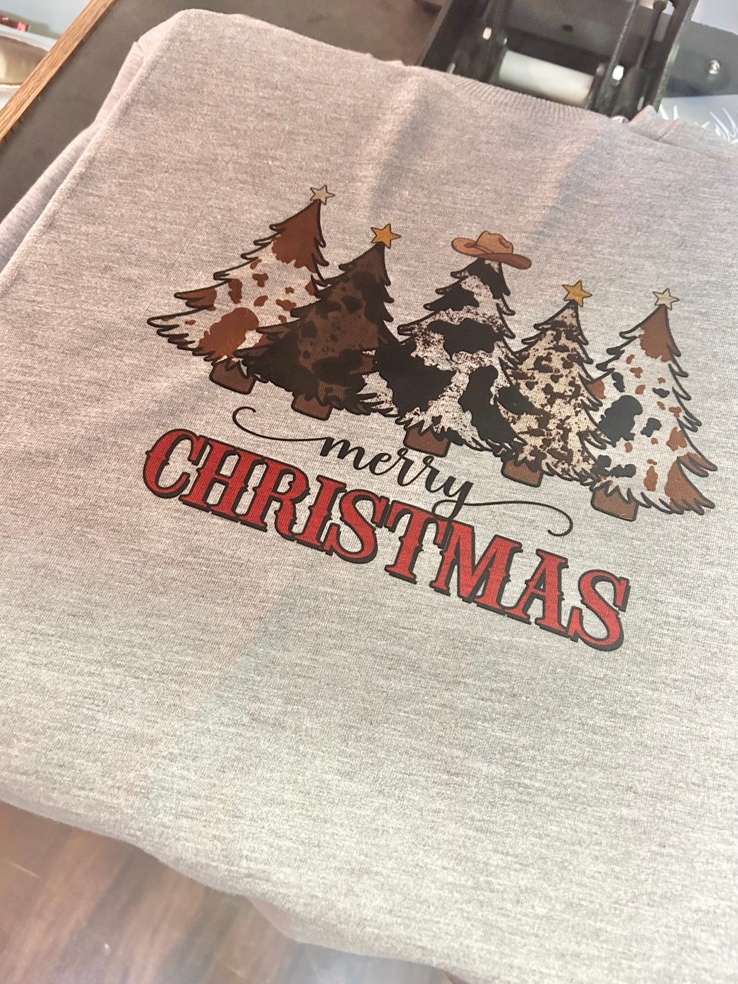 Merry Christmas Western Sweater