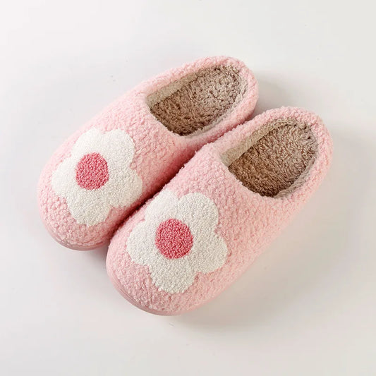 Pink Flower Slippers