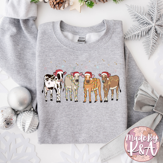 Christmas Cow Sweater
