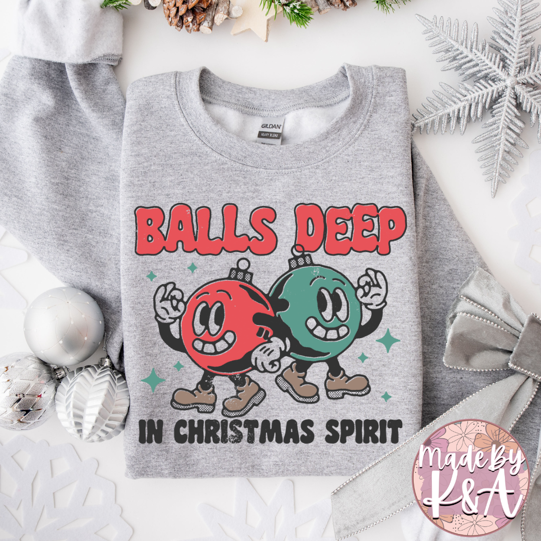 Balls Deep in Christmas Spirit Sweater