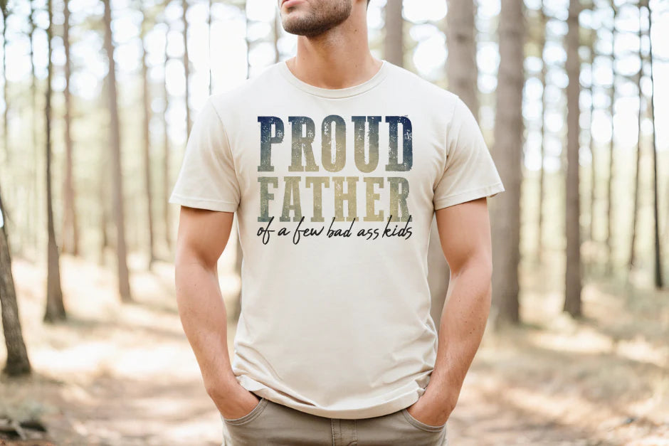 Proud Father Badass Kids Shirt