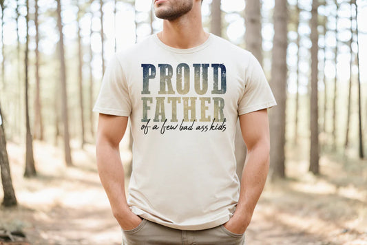 Proud Father Badass Kids Shirt