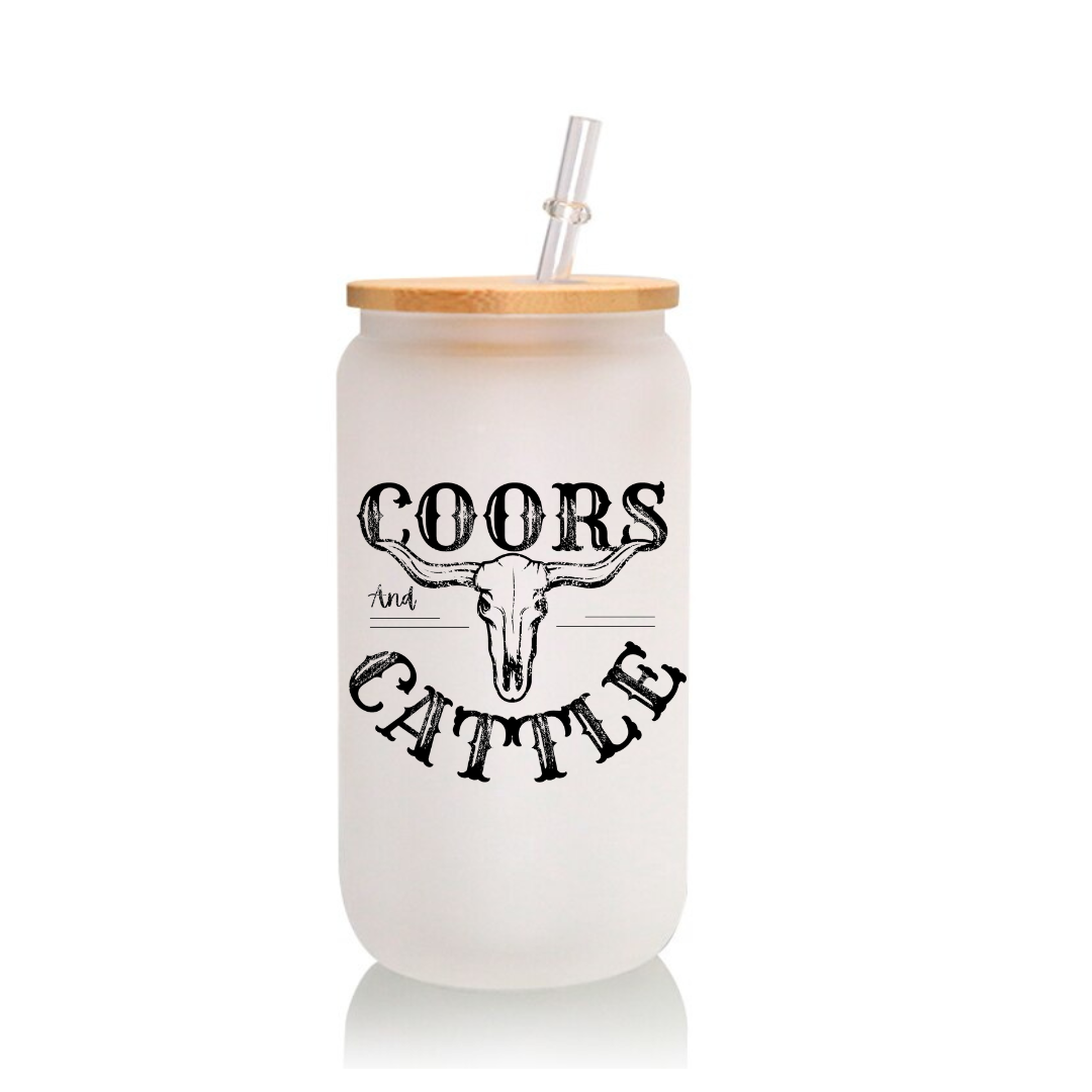 Coors and Cattle Libbey Glass